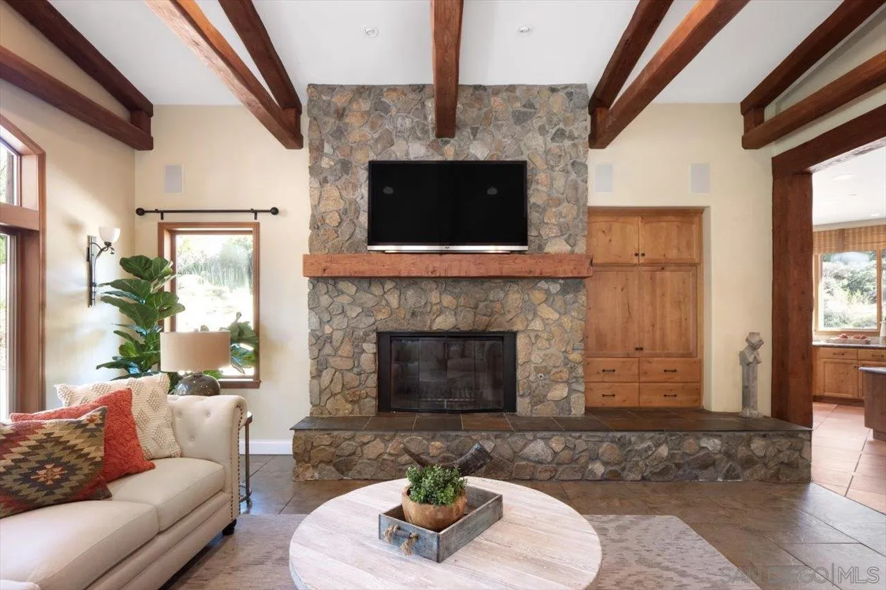 11760 Betsworth Road Valley Center, CA 92082 - Photo 9 of 47 a living room with furniture and a fireplace