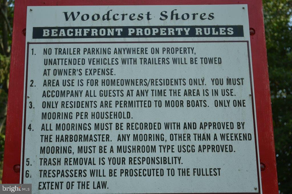 72 Cynthia Court Elkton, MD 21921 - Photo 52 of 61 Woodcrest Shores Beachfront Property Rules