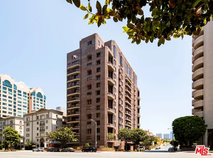 a front view of a building