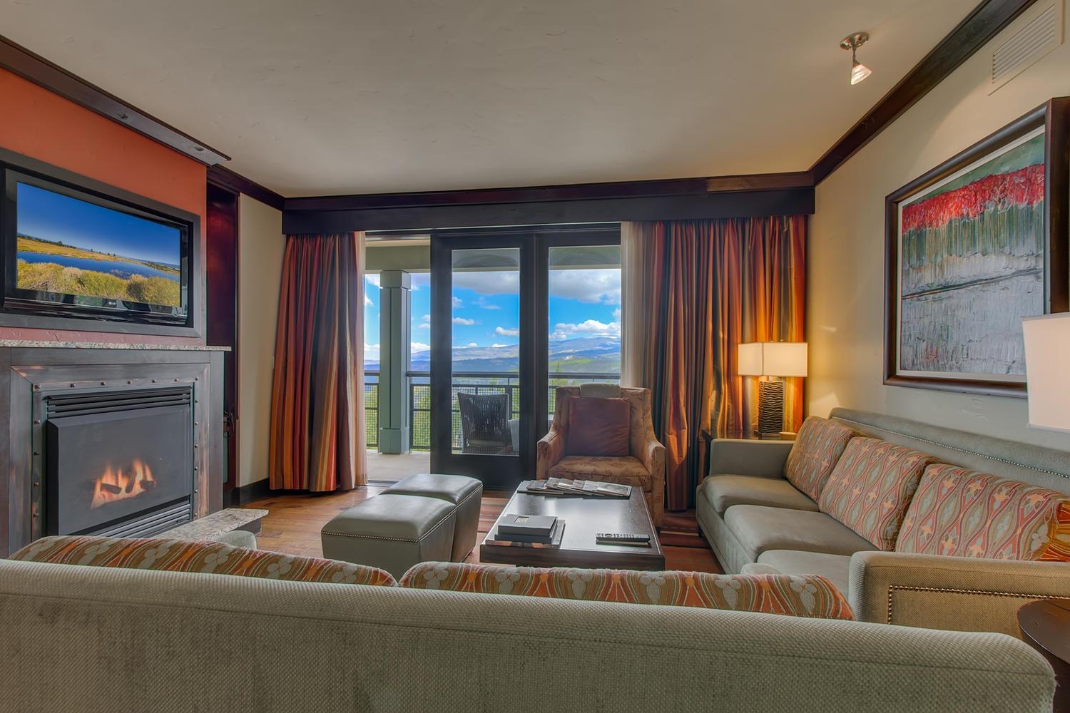 13051 Ritz Carlton Highlands Court, Unit 4308 INTEREST 8 Truckee, CA 96161 - Photo 26 of 26 a living room with furniture and a fireplace