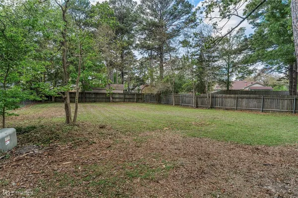 a view of a yard with a tiny play house