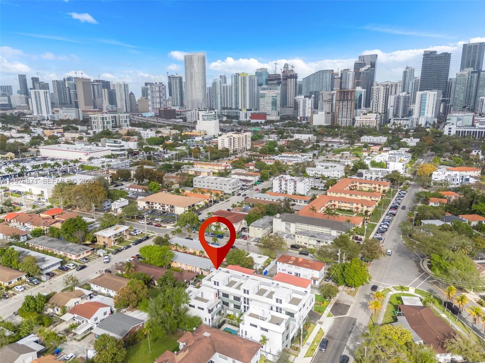 721 Southwest 11th Street, Unit F Miami, FL 33129 - Photo 32 of 36 a view of a city with tall buildings