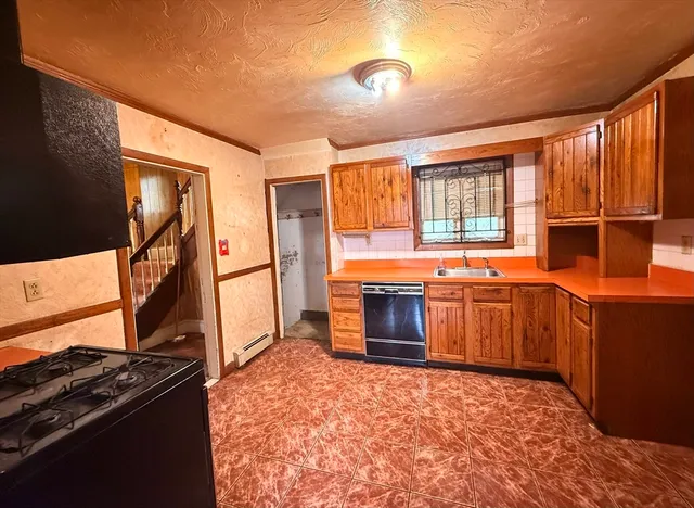 a view of an entryway with staircase