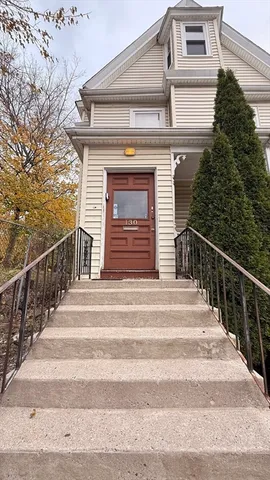 a view of a building on a balcony