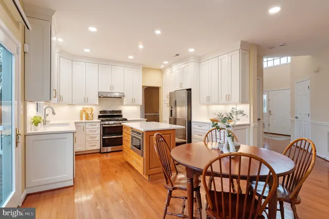 a workspace with furniture and a window
