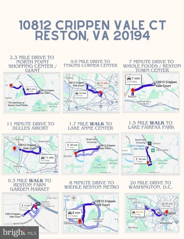 $1,250,000 | 10812 Crippen Vale Court, Reston, VA 20194