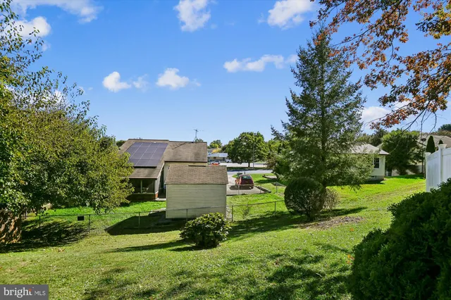 a house view with a garden space