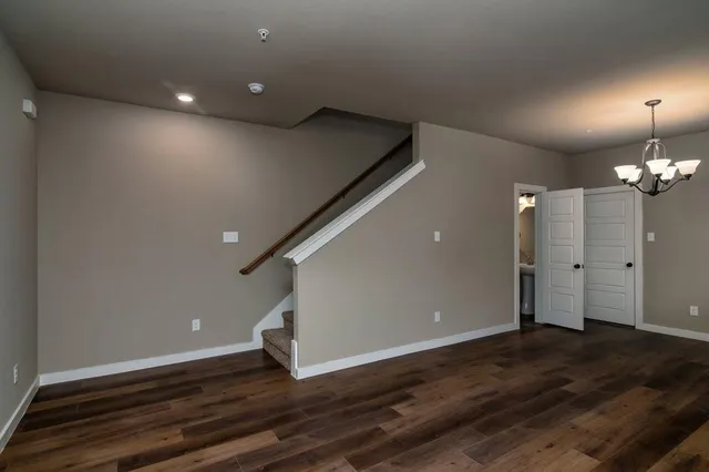 wooden floor in an empty room with wooden floor