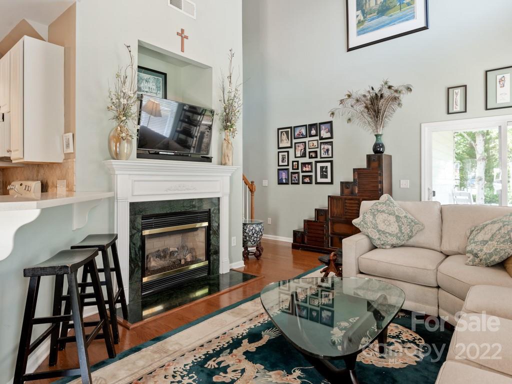 392 Sand Paver Way Fort Mill, SC 29708 - Photo 3 of 35 a living room with furniture a fireplace and a flat screen tv