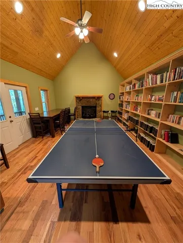 a view of a balcony with two chairs