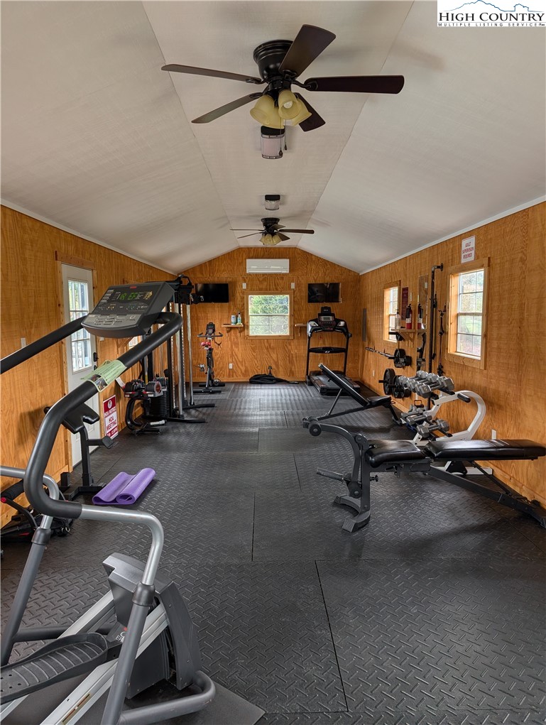 46 Bear Xing Road Sparta, NC 28675 - Photo 6 of 18 a view of a room with gym equipment