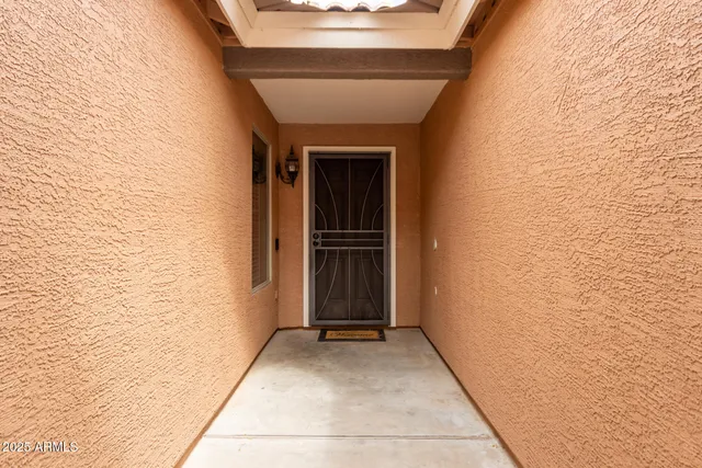 a view of front door