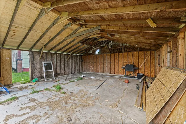 a view of a backyard of a house