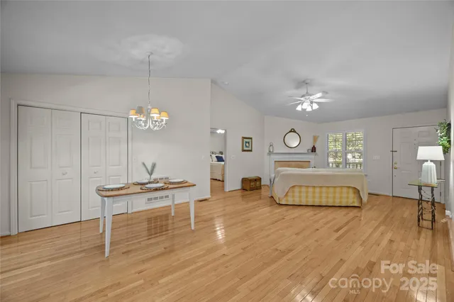 a view of a storage & utility room with dryer and washer