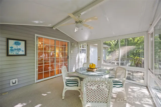 a view of a room with refrigerator