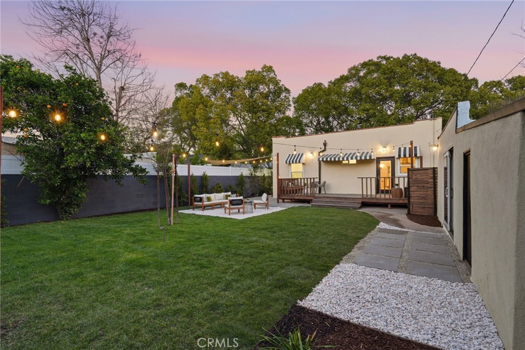 829 North Valley Street Burbank, CA 91505 - Photo 39 of 58 a view of a backyard with furniture