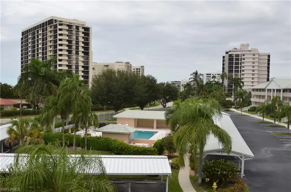 a front view of a building