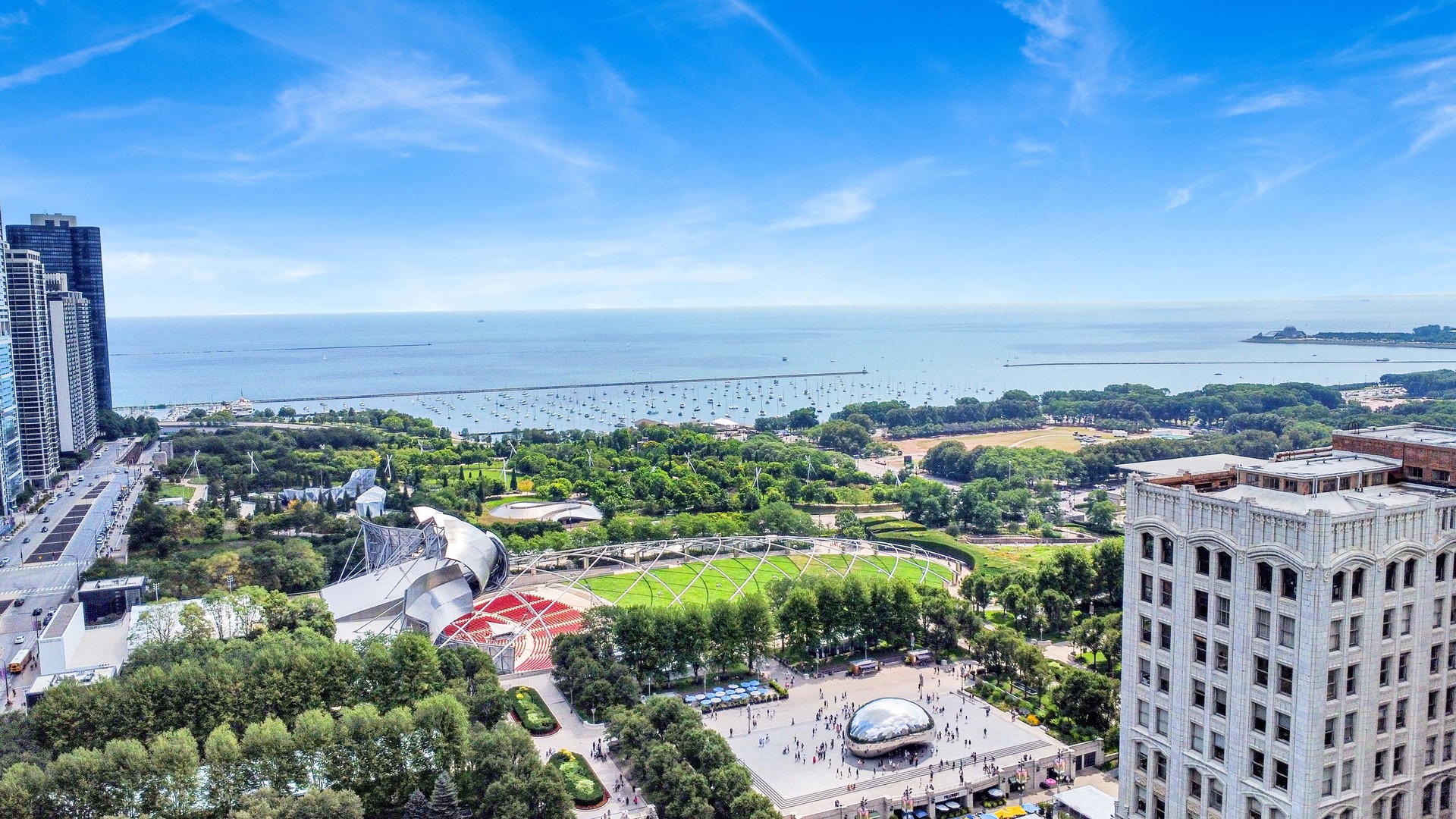 130 North Garland Court, Unit 3001 Chicago, IL 60602 - Photo 8 of 63 an aerial view of multiple house