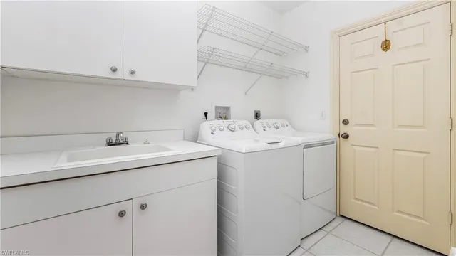 a utility room with a sink