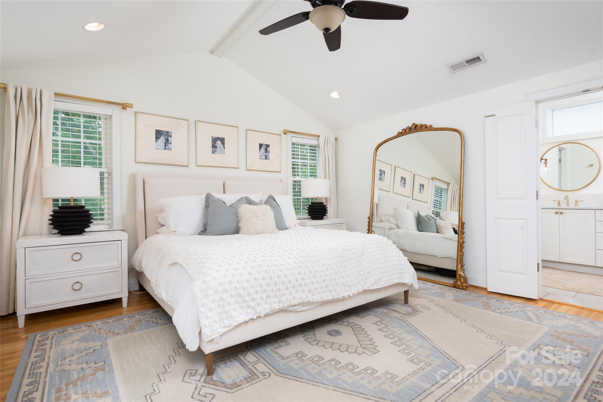 665 Marsh Road Charlotte, NC 28209 - Photo 20 of 31 a bedroom with a large bed and a window