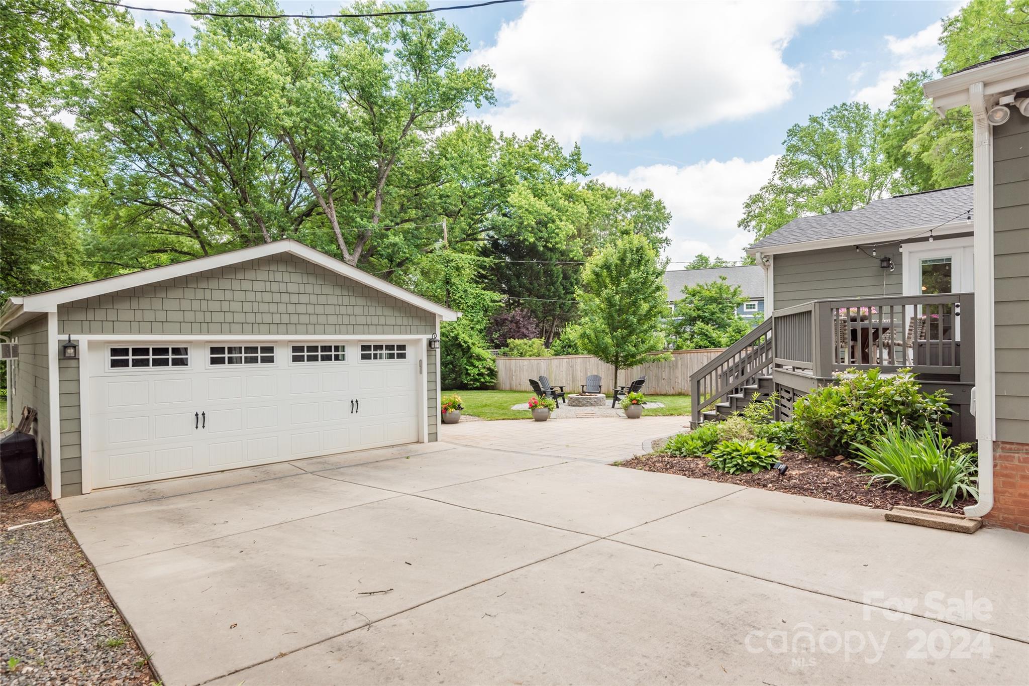 665 Marsh Road Charlotte, NC 28209 - Photo 25 of 31 a view of a house with a yard and potted plants