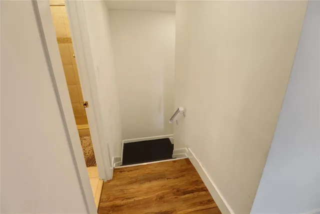 a view of a storage & utility room with washer and dryer