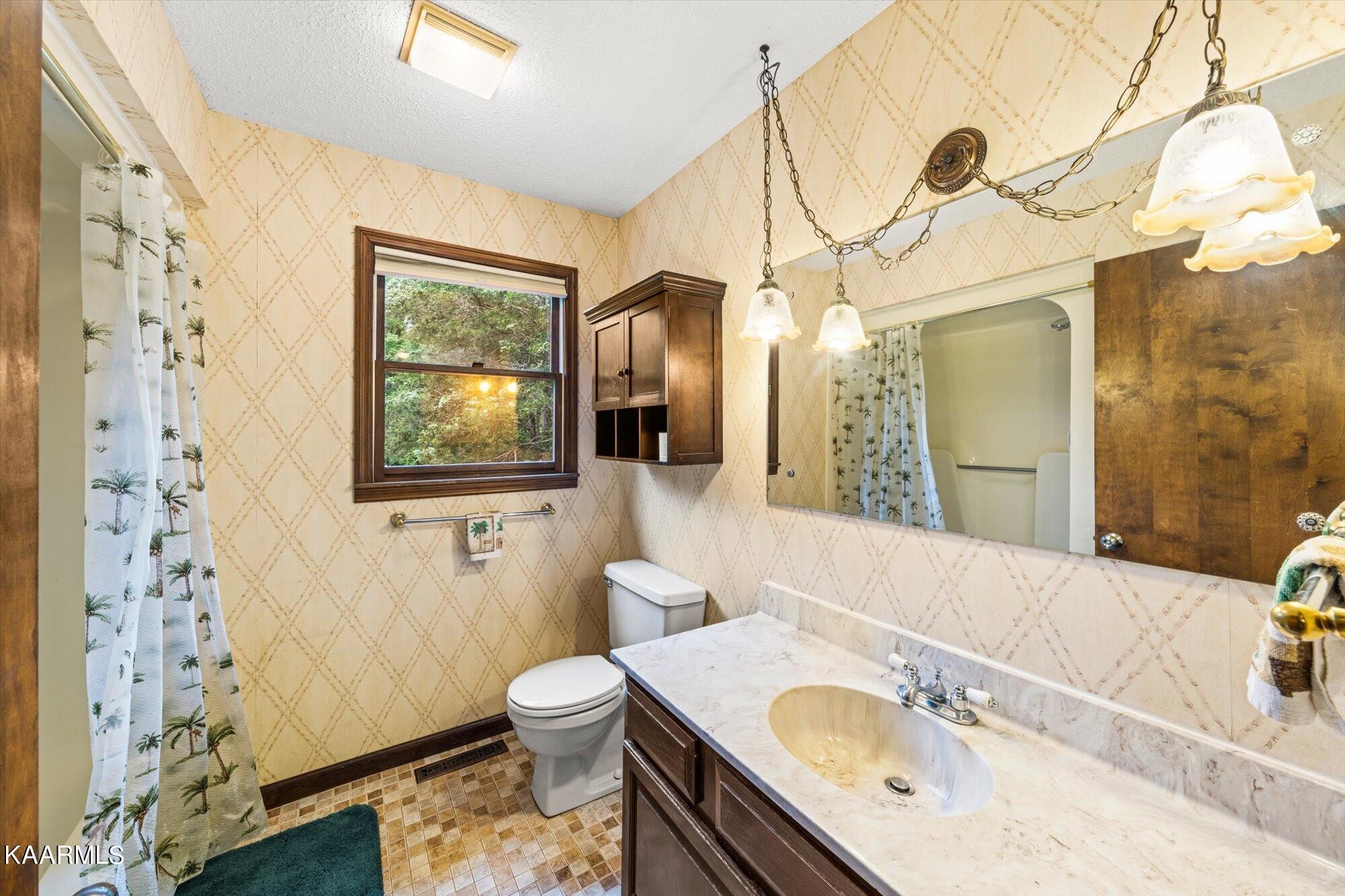 127 Chestnut Hill Road Oak Ridge, TN 37830 - Photo 24 of 45 a bathroom with a sink a toilet and shower