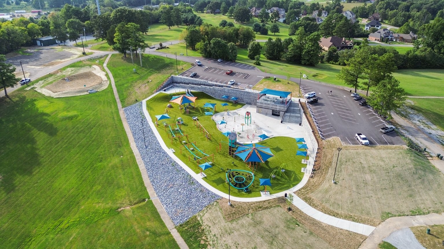 105 Pond Road Dickson, TN 37055 - Photo 12 of 13 an aerial view of a house with outdoor space
