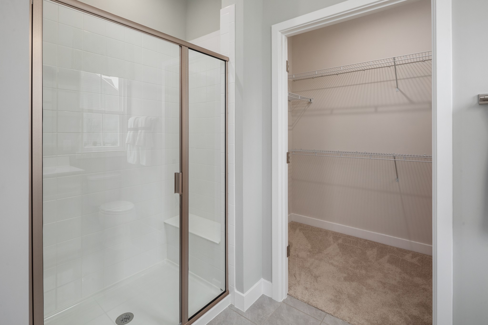 105 Keelon Gap Road Spring Hill, TN 37174 - Photo 8 of 8 a bathroom with a glass shower door