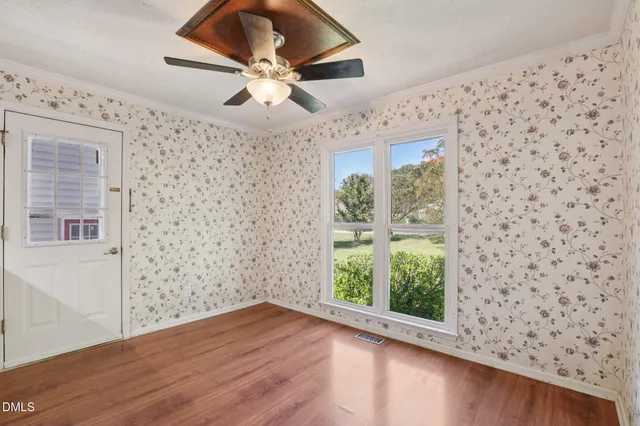 wooden floor in an empty room