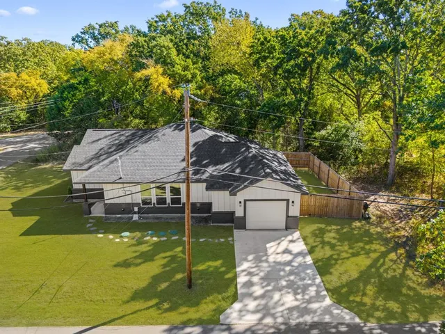 a aerial view of a house