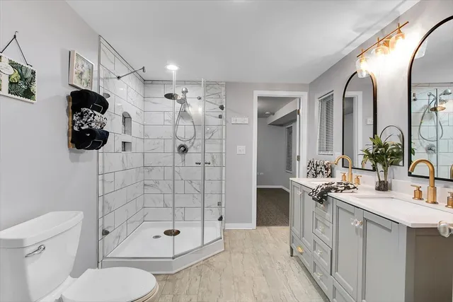 an empty room with a natural light