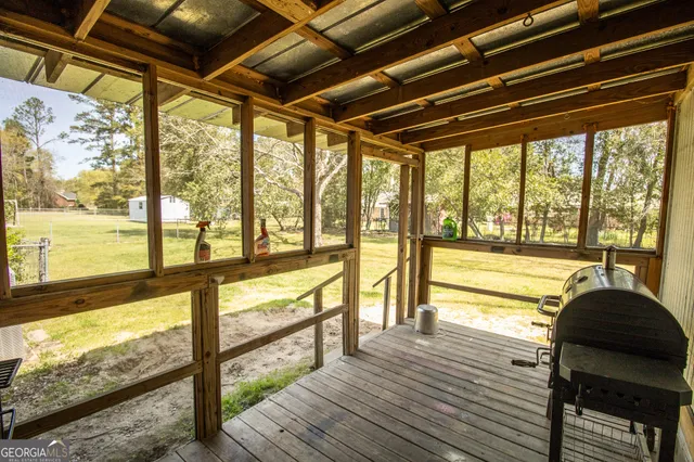 a view of a city from a balcony