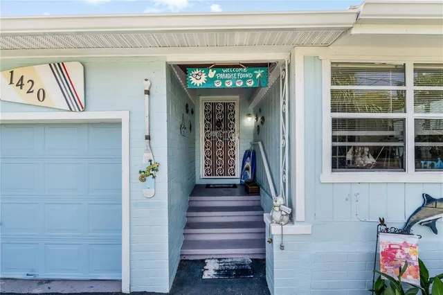 a view of an entryway door