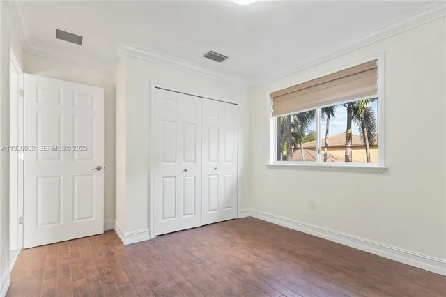 a view of a hallway with entryway