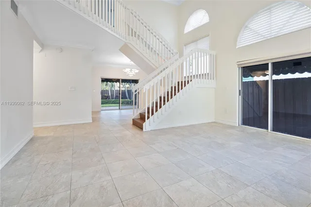 a view of an entryway with staircase