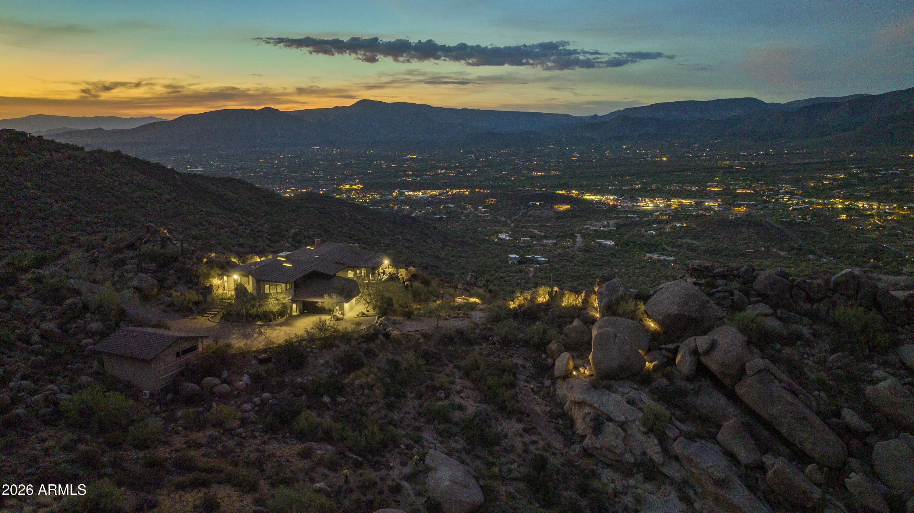 6700 East Hawksnest Road Carefree, AZ 85377 - Photo 2 of 82 a view of city and mountain
