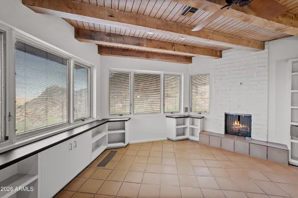 a view of swimming pool with a yard