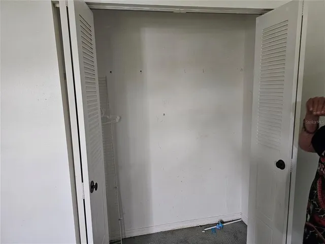 a view of a door in the house