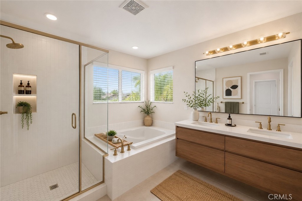 22262 Trinity Place Saugus, CA 91390 - Photo 50 of 87 AI Enhanced 13 / Primary Bathroom