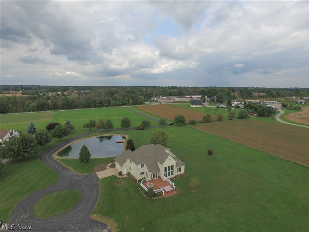 1301 East Pine Lake Road New Springfield, OH 44443 - Photo 25 of 27 Arial view from back of home, showing property.