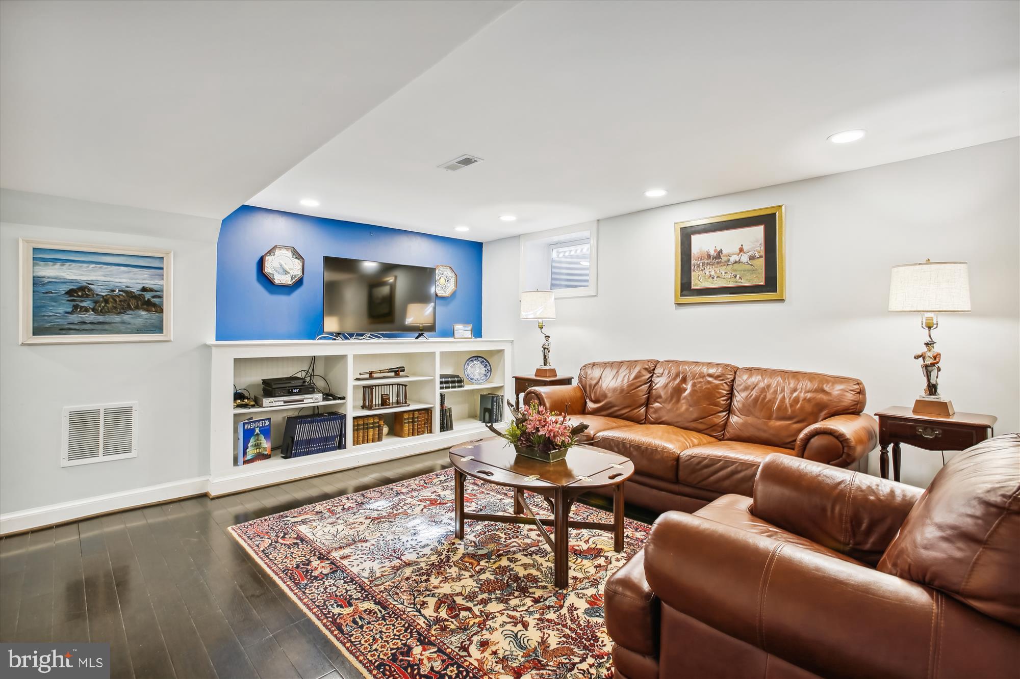 5950 Wilton Road Alexandria, VA 22310 - Photo 65 of 97 Large family room with 2 seating areas & built ins