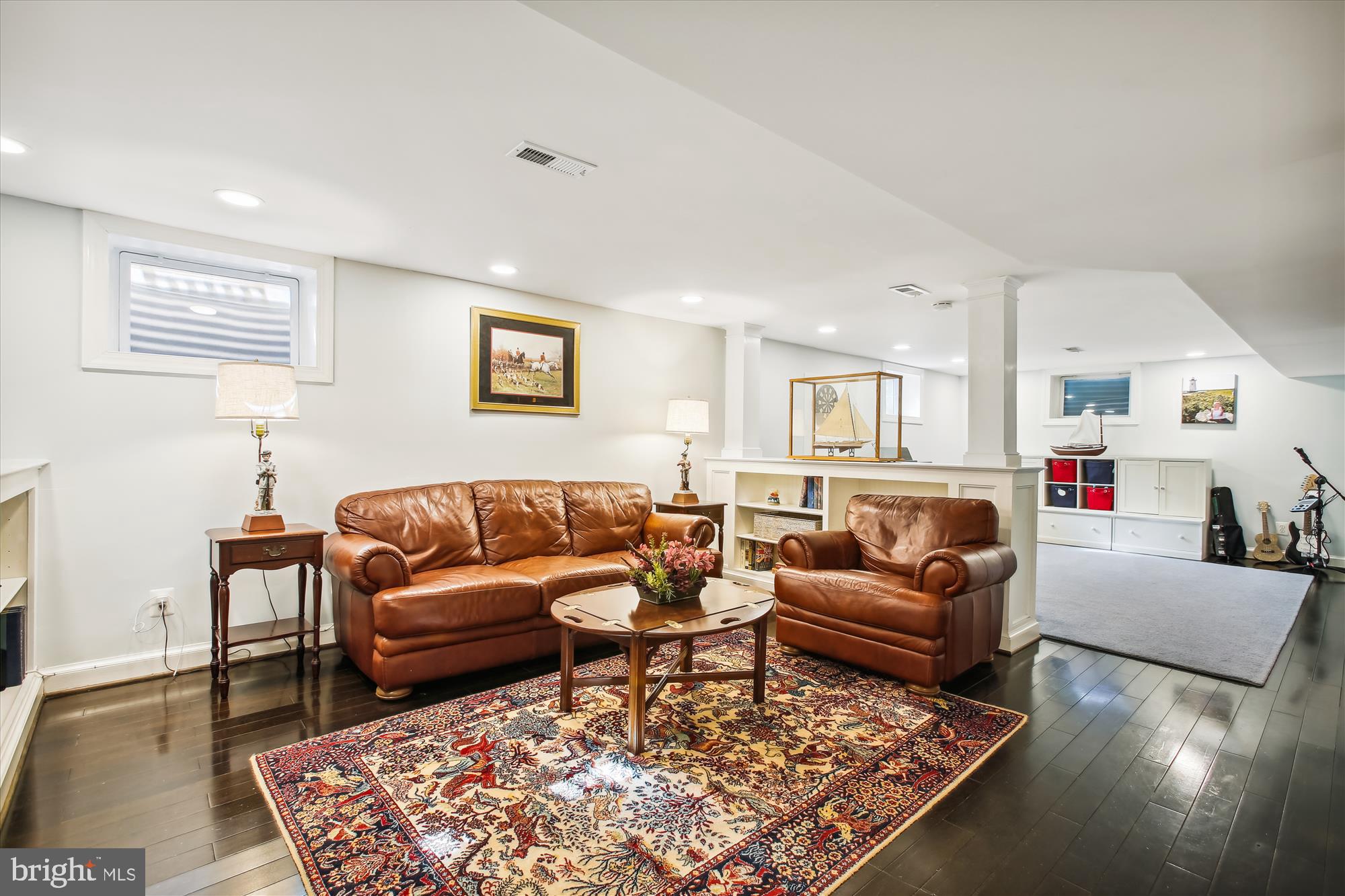5950 Wilton Road Alexandria, VA 22310 - Photo 66 of 97 Large family room with 2 seating areas & built ins