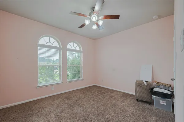 a view of a livingroom with a window