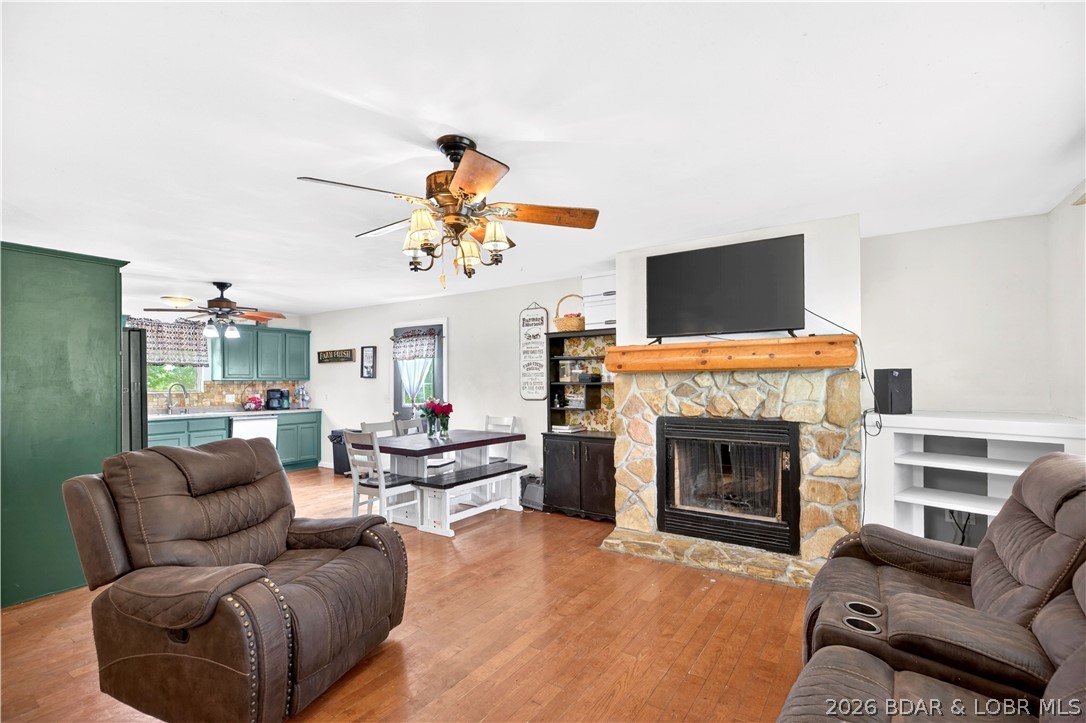 132 Hunters Ridge Road Camdenton, MO 65020 - Photo 6 of 44 Living Room to Dining Area & Kitchen