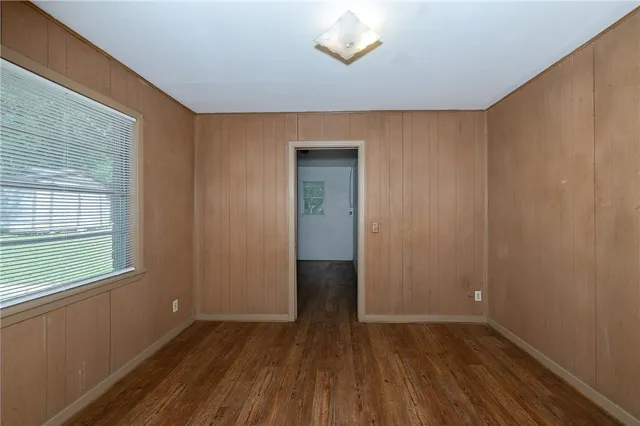 wooden floor in an empty room