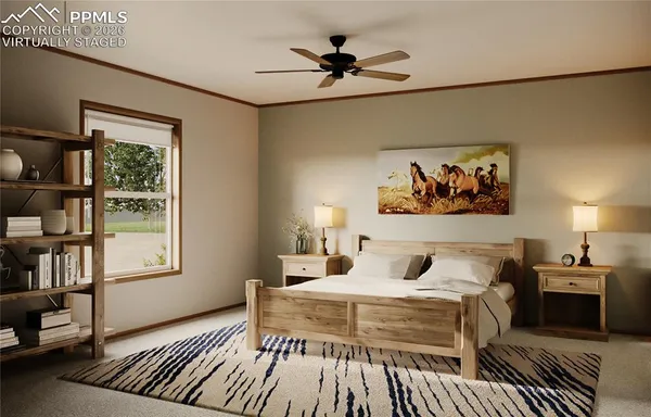 a view of a bathroom with sink and mirror