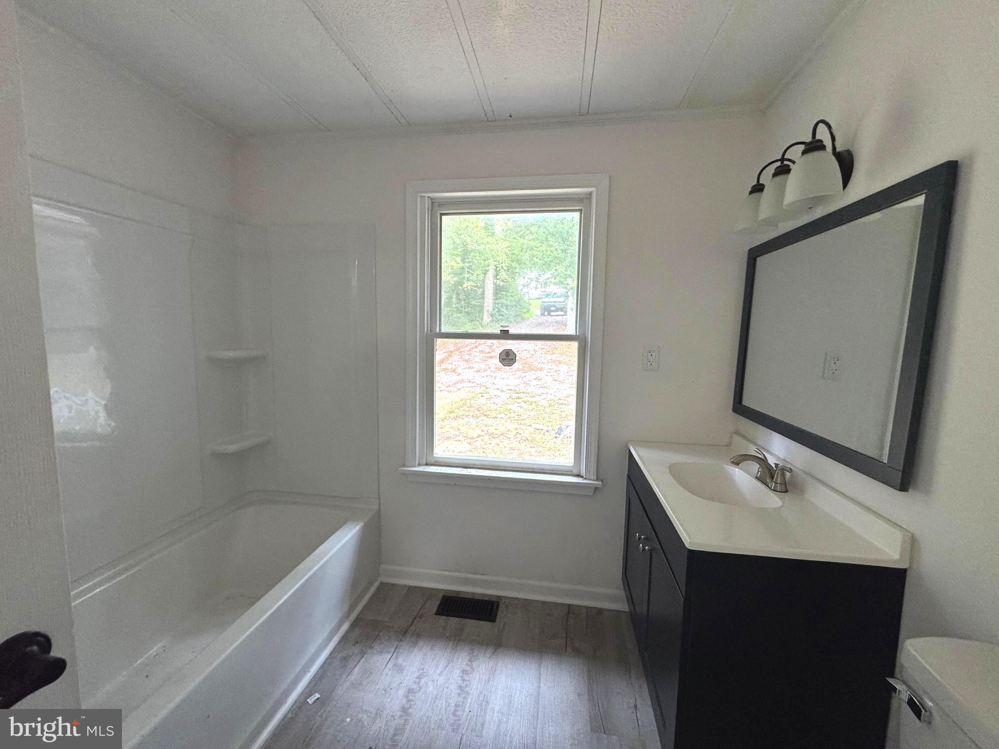 26374 Hill Road Ruther Glen, VA 22546 - Photo 14 of 31 a bathroom with a tub sink and mirror