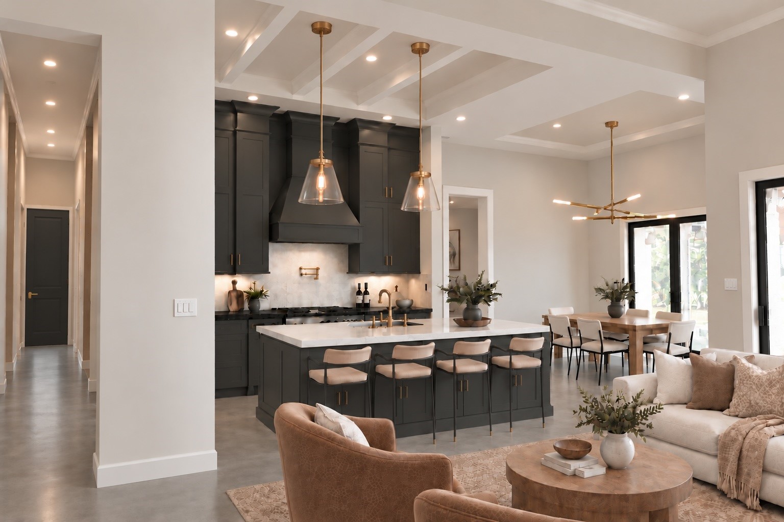 181 Branding Iron Road Huntsville, TX 77340 - Photo 8 of 21 AI-Generated Rendering - View of Kitchen From Entry