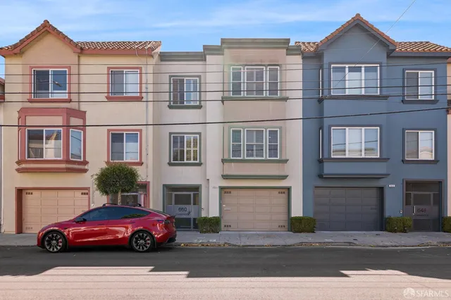 a cars parked in front of a building